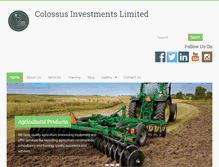 Tablet Screenshot of colossusinvestmentslimited.com